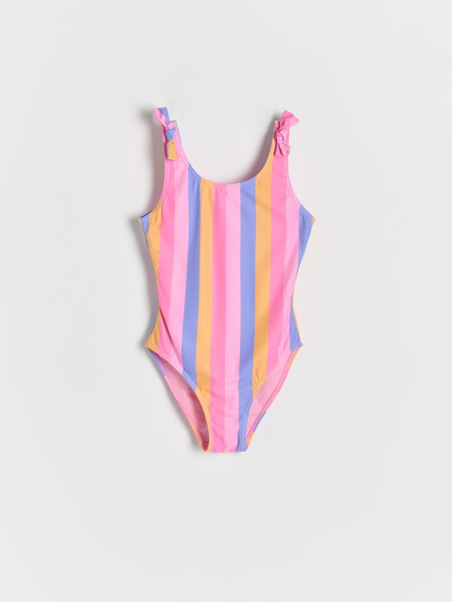 One piece stripe swimsuit - multicolor - RESERVED