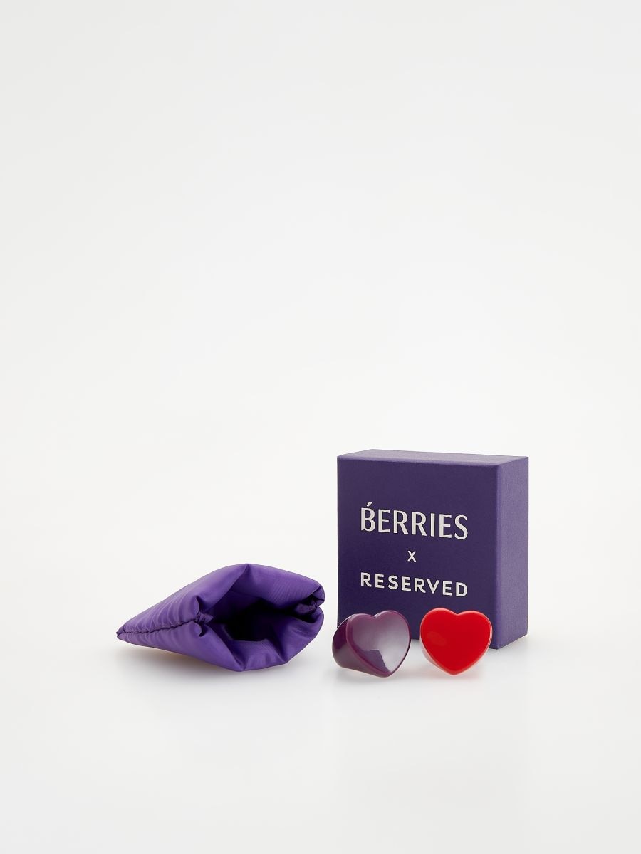 Herzförmige Ringe, 2er-Pack - rot - RESERVED - 3