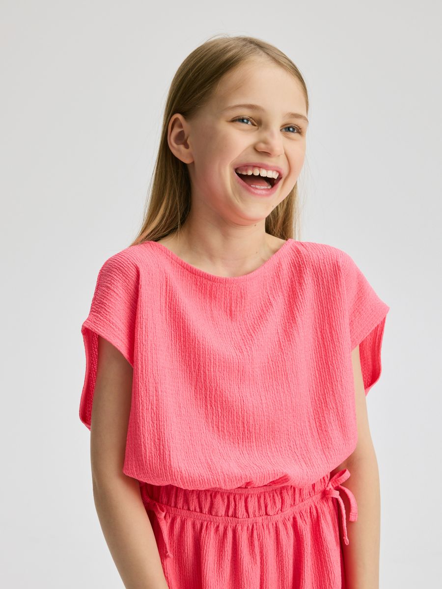 Short jumpsuit - fuchsia - RESERVED - 5