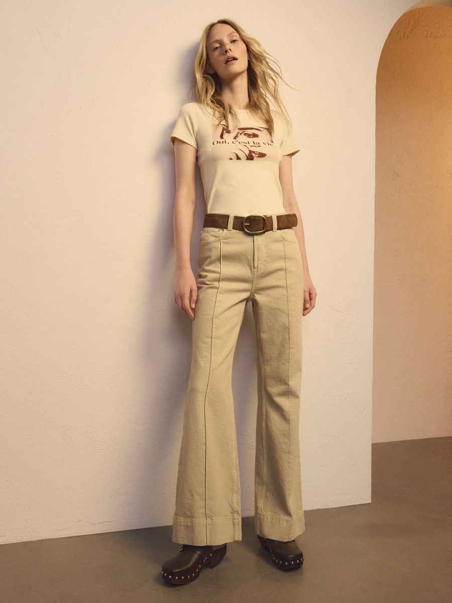 T-shirt with print - cream - RESERVED - 6