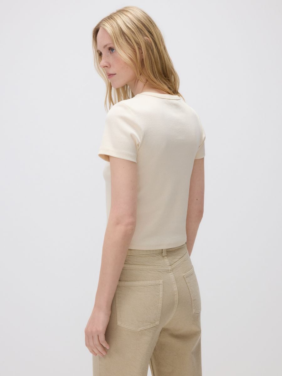 T-shirt with print - cream - RESERVED - 4