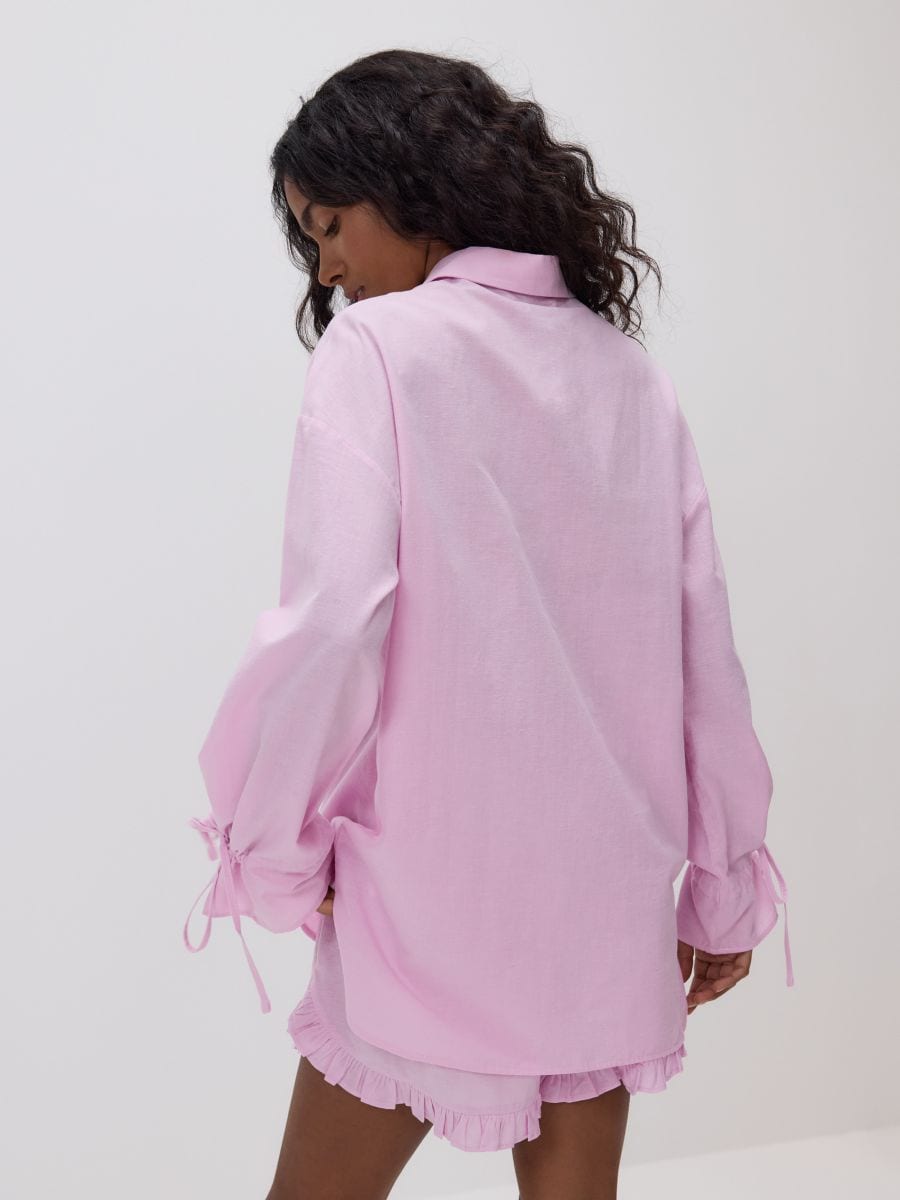 Shirt tied at the cuffs - pink - RESERVED - 6