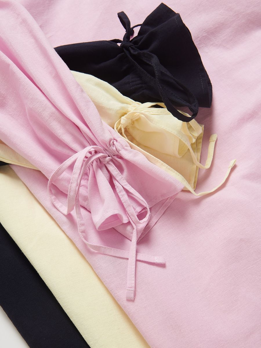 Shirt tied at the cuffs - pink - RESERVED - 2