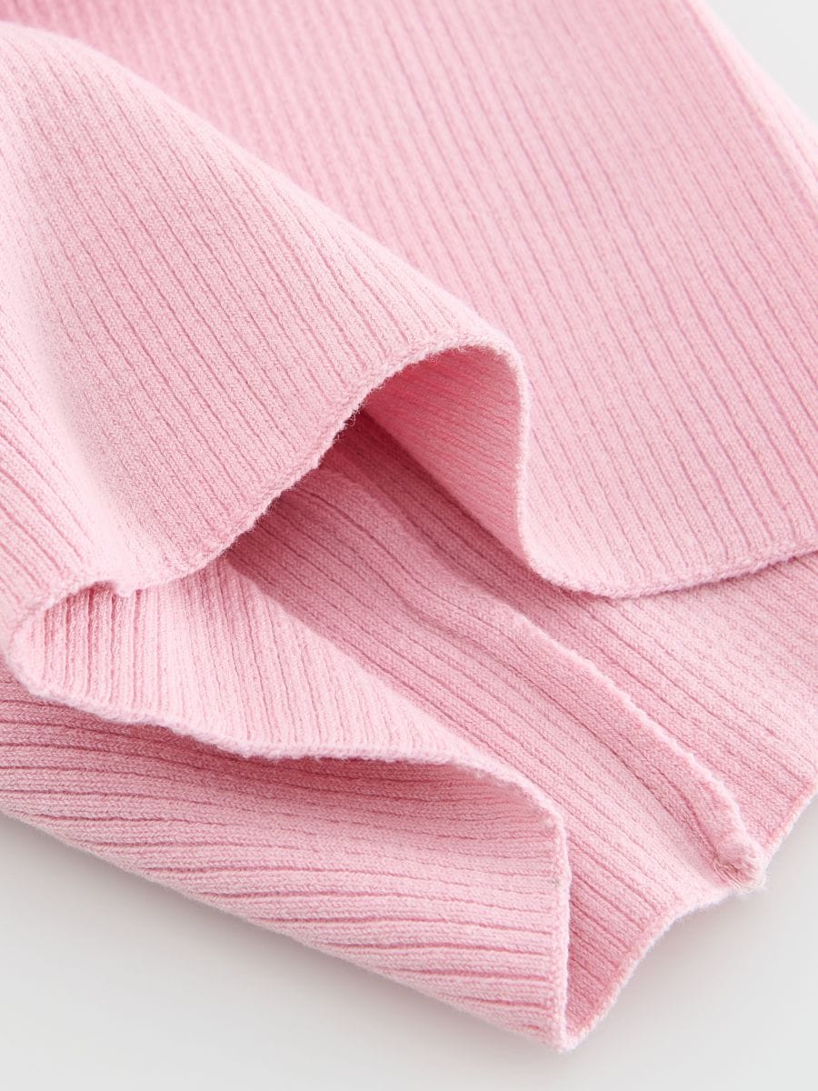 Sciarpa ad anello in misto cotone - rosa pastello - RESERVED - 2