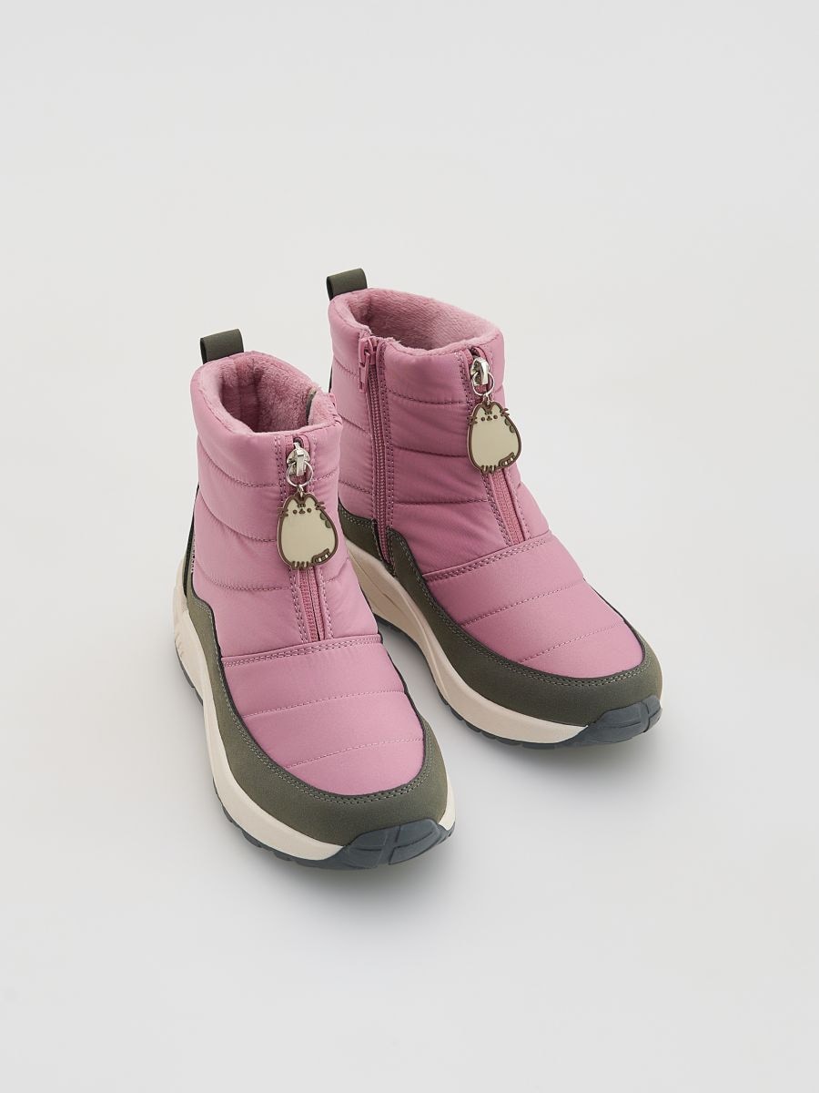 LADIES` BOOTS - θαμπο ροζ - RESERVED
