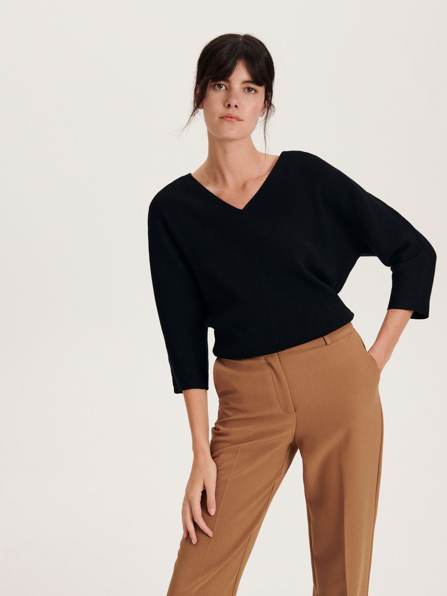 Pullover aus Viskose-Mix - schwarz - RESERVED