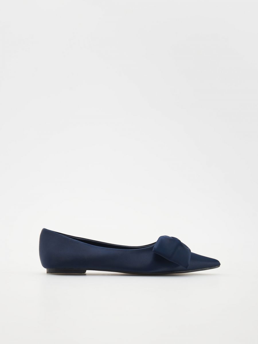 Navy ballerinas hot sale