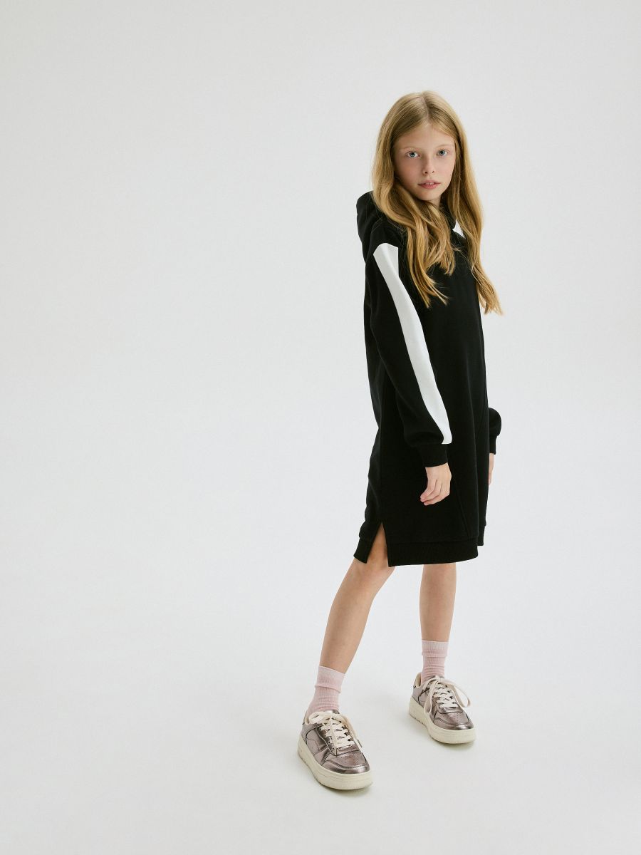 GIRLS` DRESS - crno - RESERVED