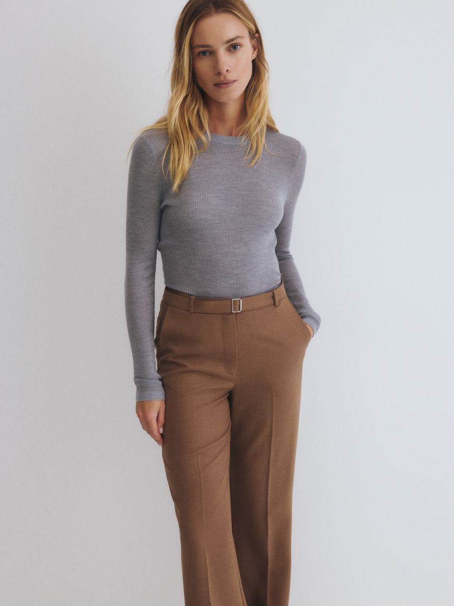 LADIES` BLOUSE - light grey - RESERVED - 3