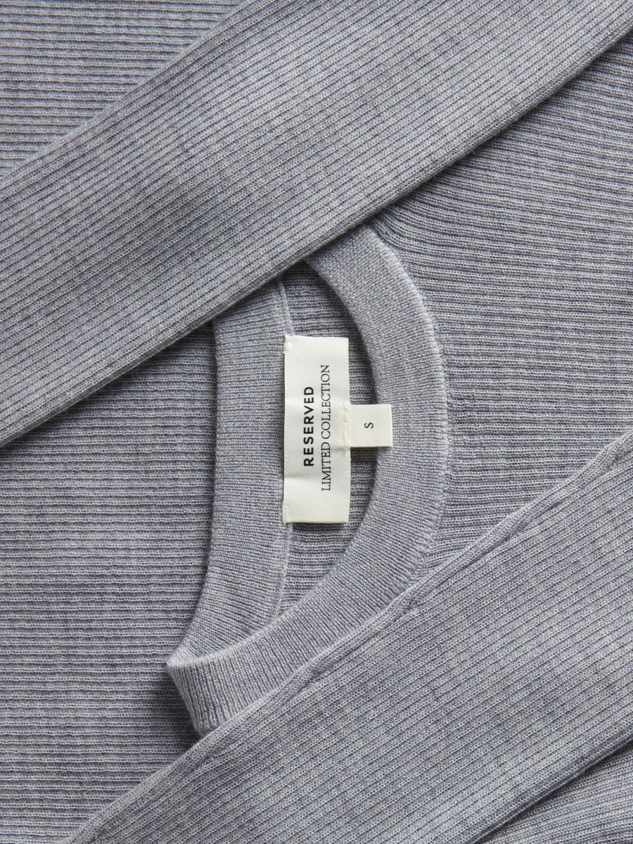 LADIES` BLOUSE - light grey - RESERVED - 7