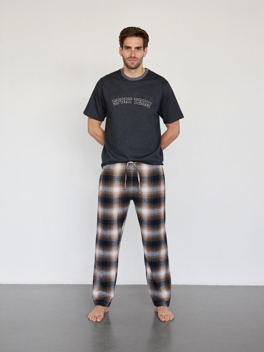 Pyjama set with slogan - nude - RESERVED - 3