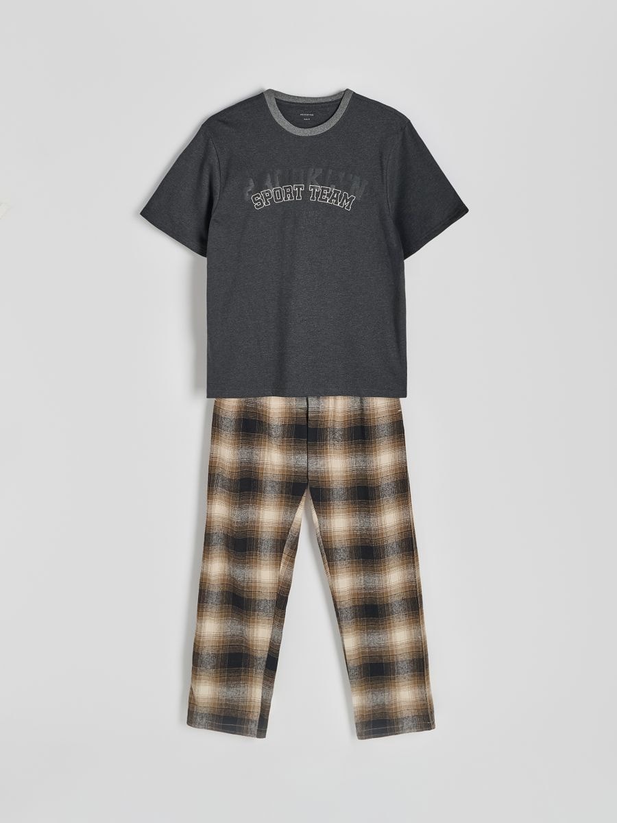 Pyjama set with slogan - nude - RESERVED - 5