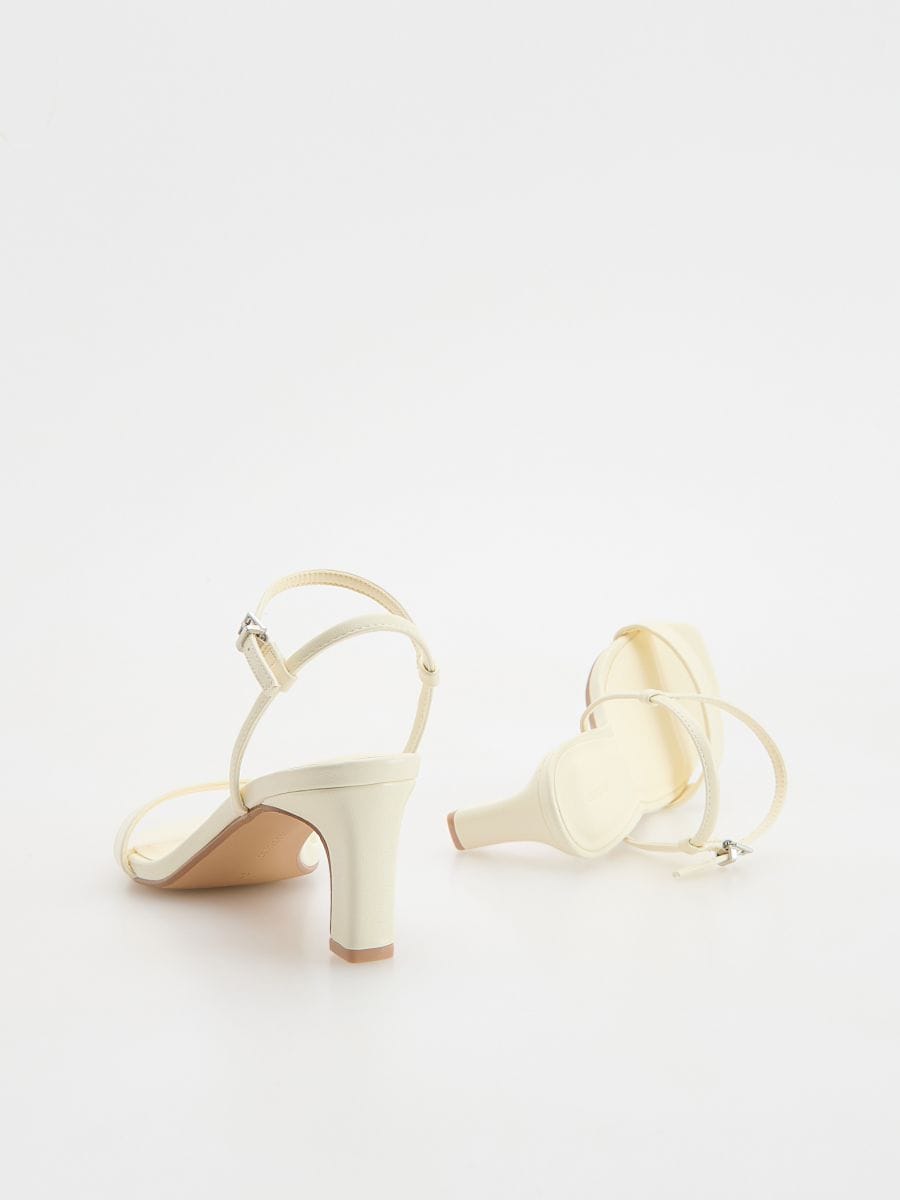 Heeled sandals - white - RESERVED - 5