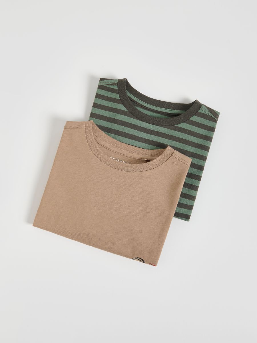 Cotton longsleeve 2 pack - golden brown - RESERVED