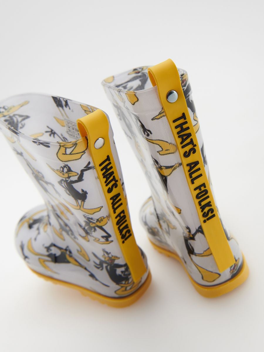 Daffy Duck Wellington boots - cream - RESERVED - 2