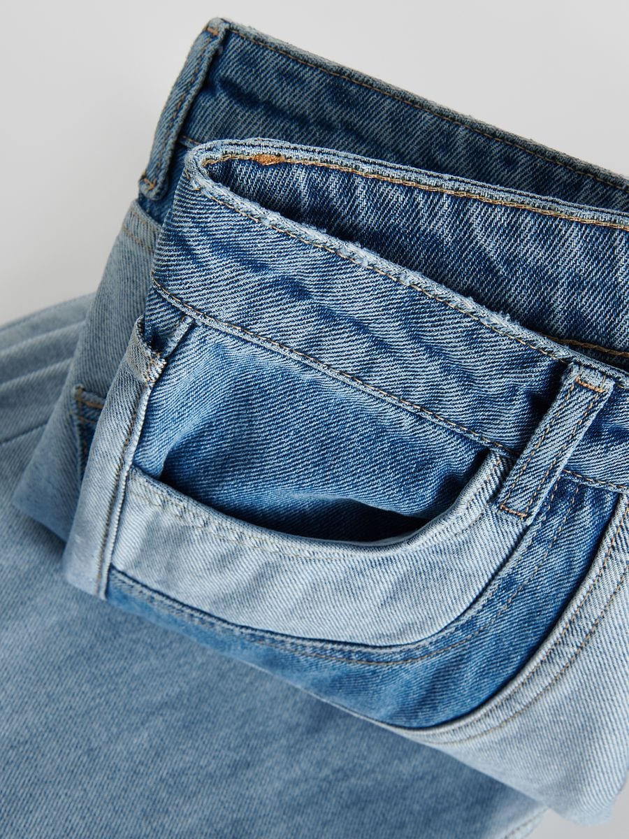 Jeans with contrasting inserts - blue - RESERVED - 5