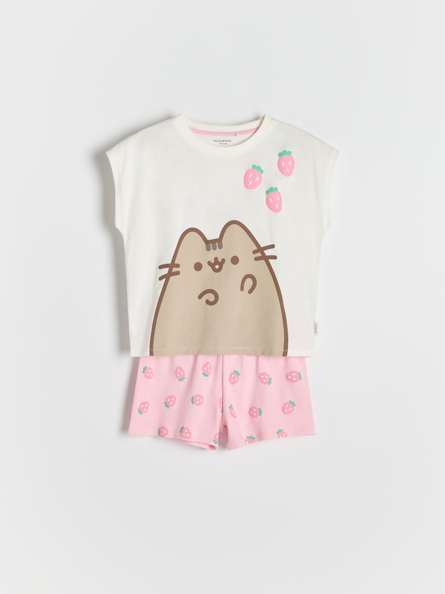 Pusheen two piece pyjama set - pink - RESERVED