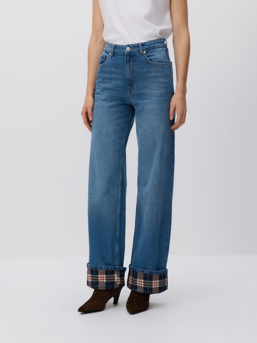 Wide leg jeans - blå jeans - RESERVED