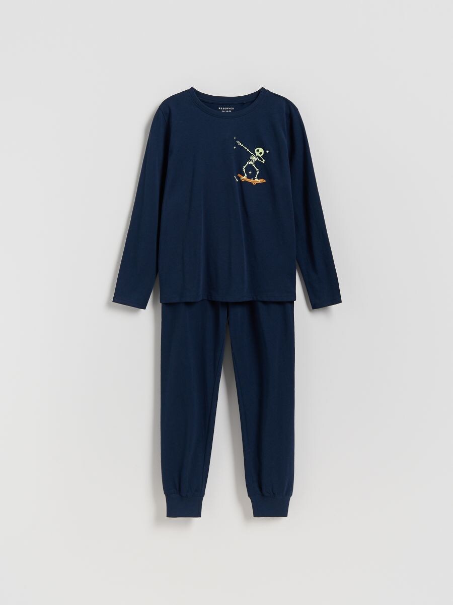 Pyjama en coton - marine - RESERVED