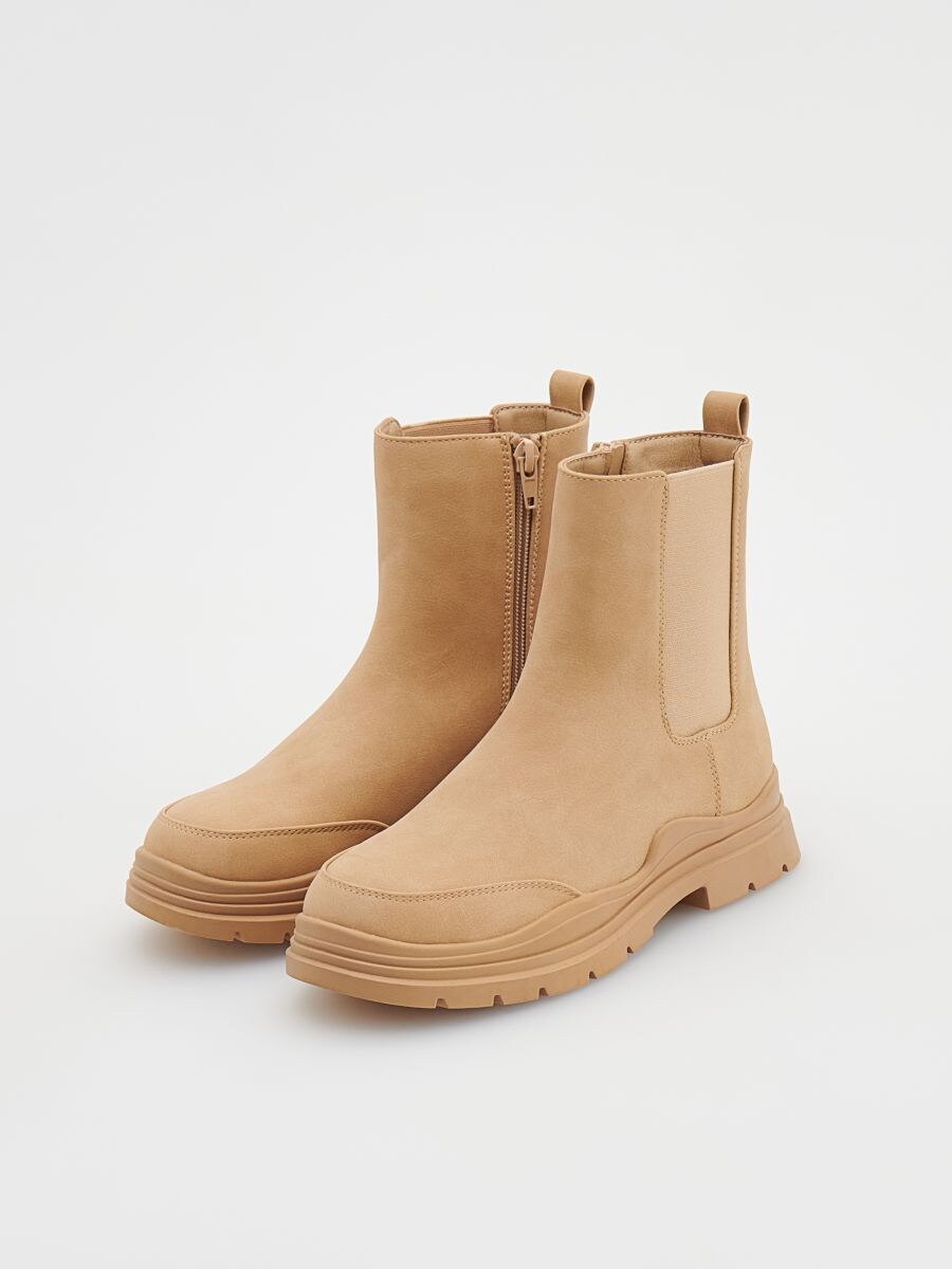 Botins com fecho de correr - BEGE - RESERVED - 3
