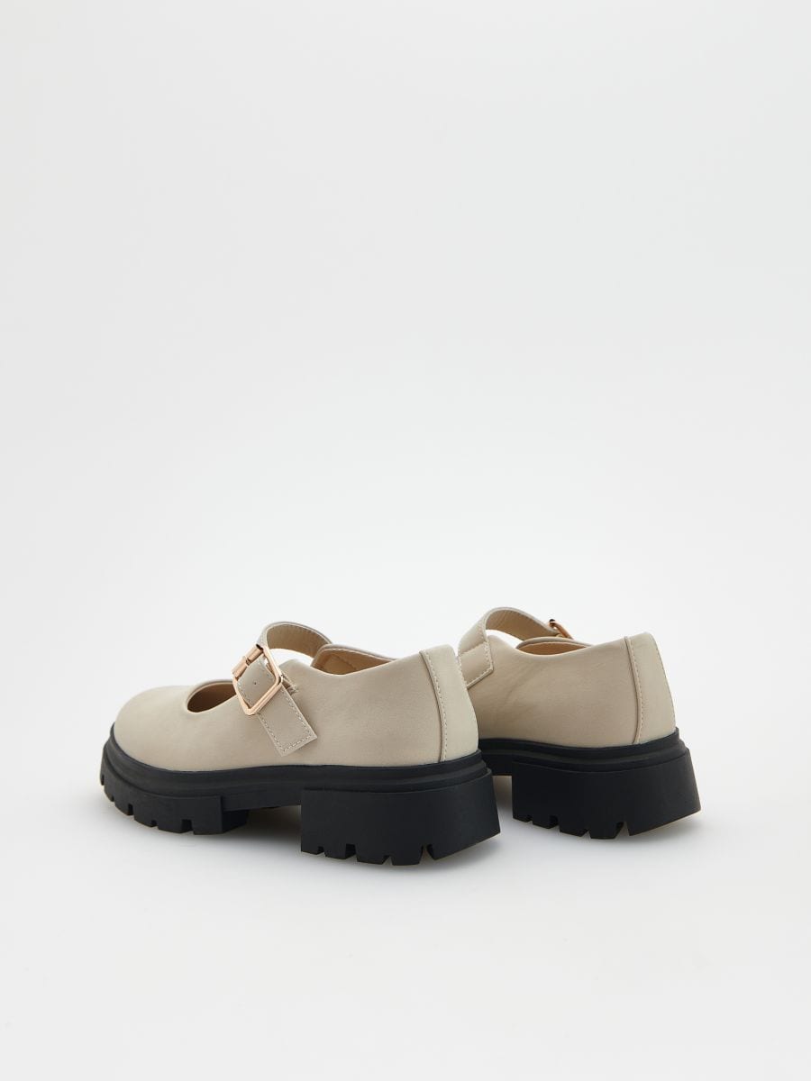 Mokasini s paščki - beige - RESERVED - 4