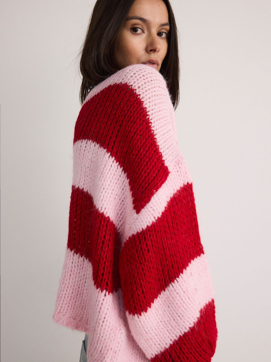 Strickjacke mit Bindedetail - bunt - RESERVED - 4