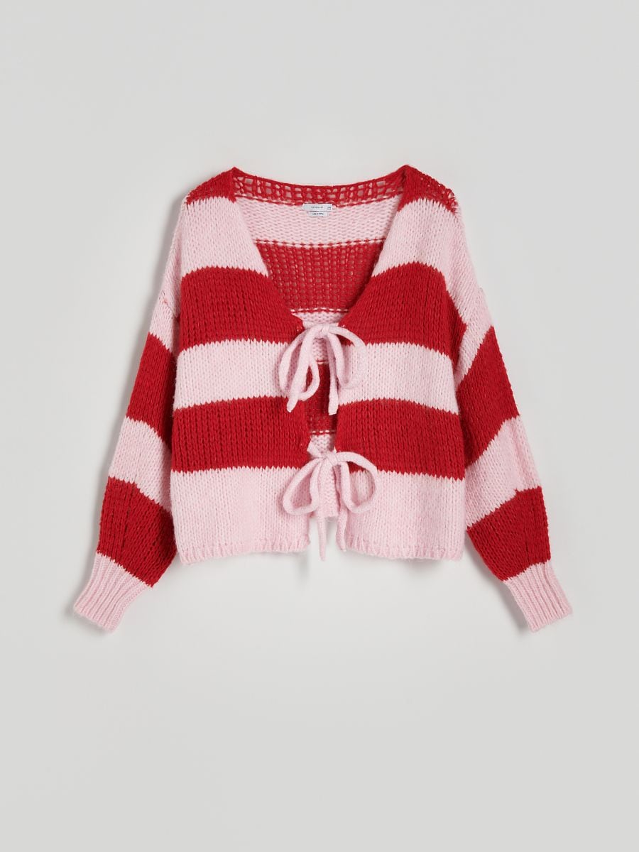 Strickjacke mit Bindedetail - bunt - RESERVED - 6