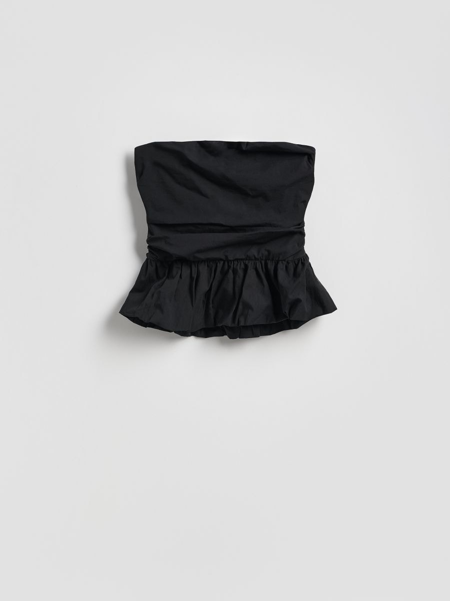 Top with overskirt - black - RESERVED