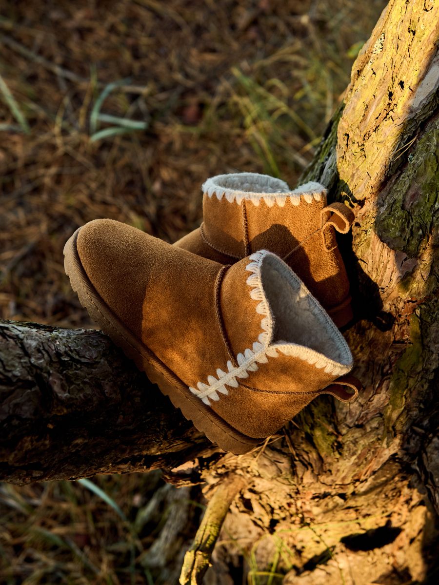 Suede ankle boots - brown - RESERVED