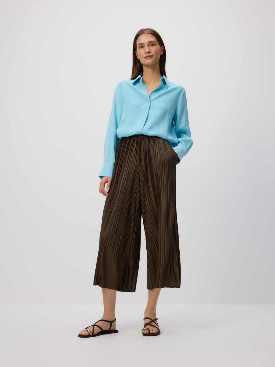 LADIES` TROUSERS - rudai žalia - RESERVED