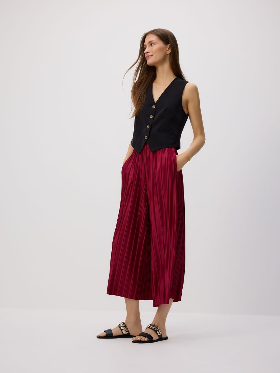 LADIES` TROUSERS - rödbrun - RESERVED