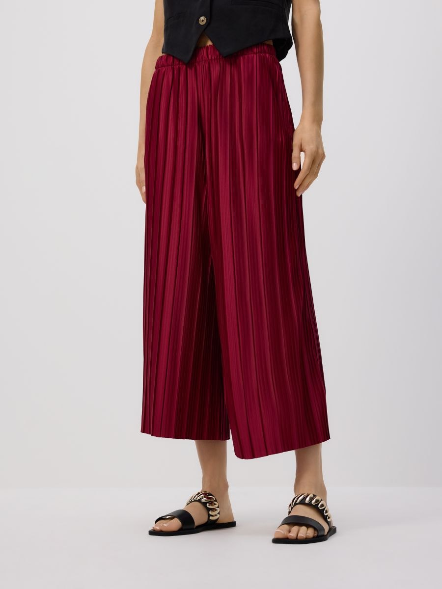 LADIES` TROUSERS - kaštoninė - RESERVED