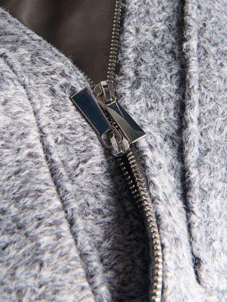 Plain oversize jacket - light grey - RESERVED - 5
