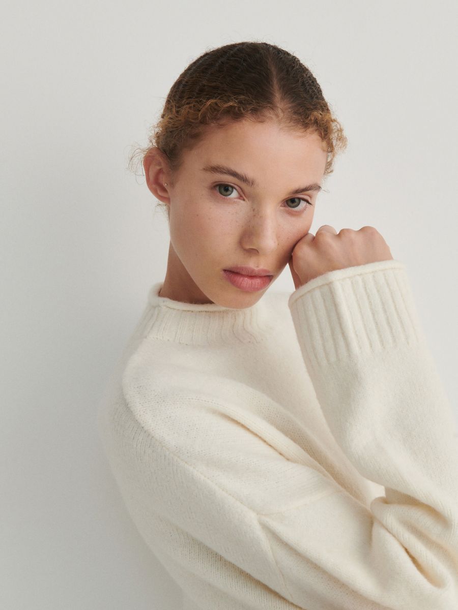 Maglione oversize - panna - RESERVED - 3
