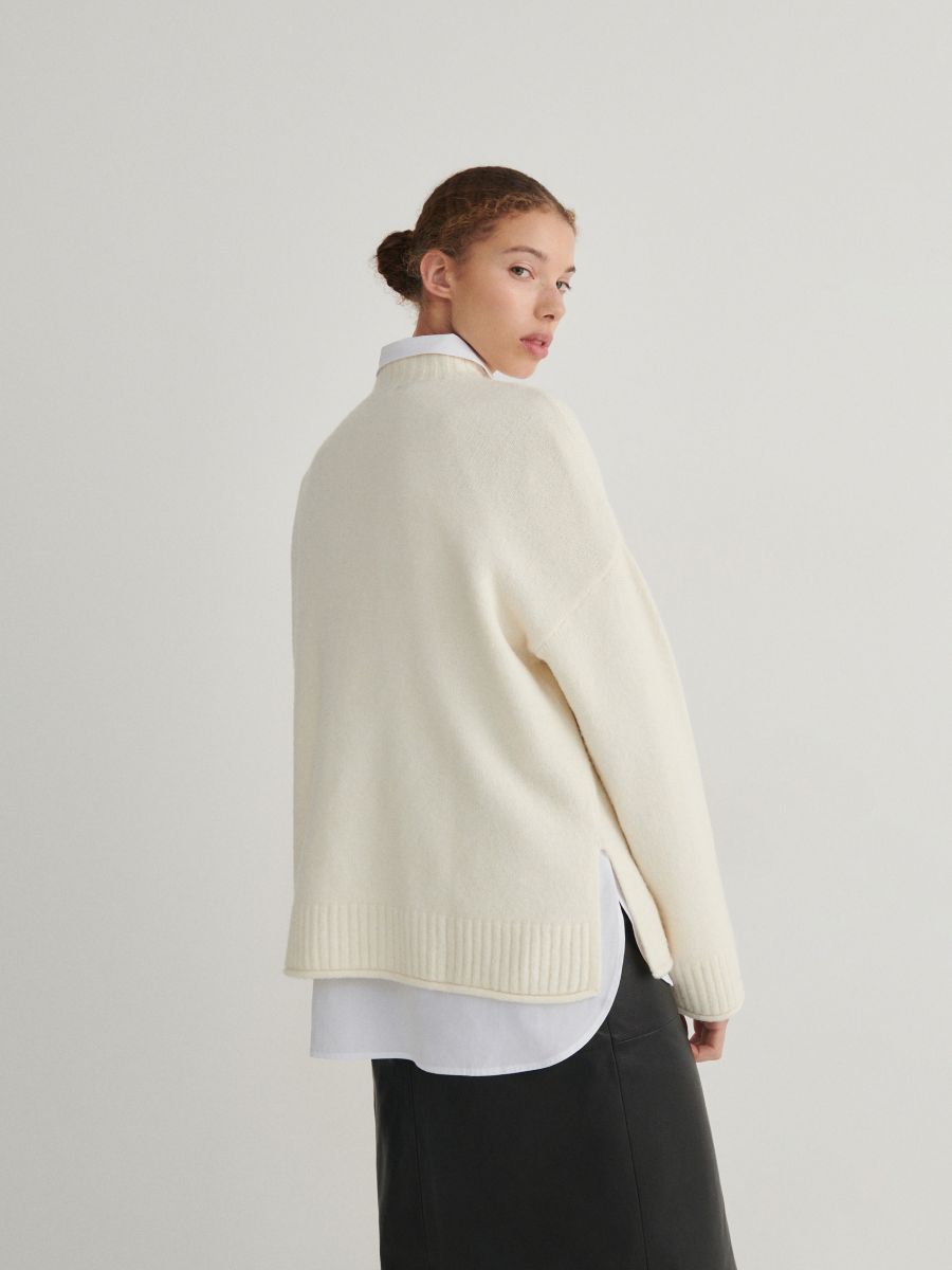 Maglione oversize - panna - RESERVED - 4
