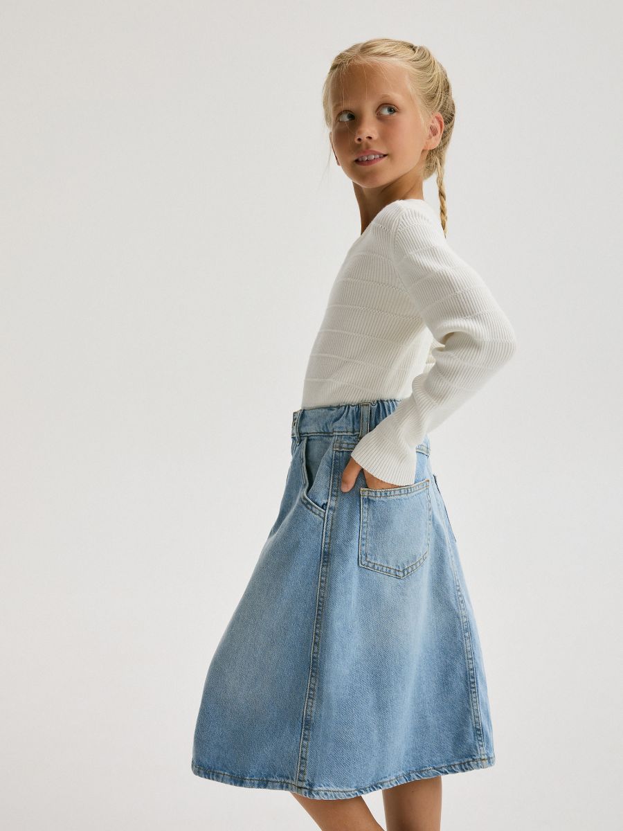 Denim rok - blauw - RESERVED