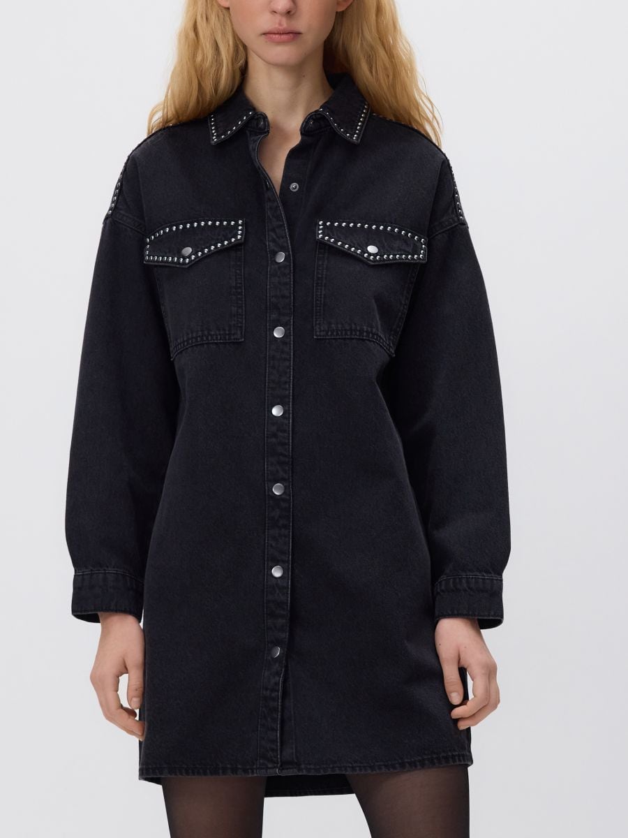 Τζιν φόρεμα - μαυρο - RESERVED