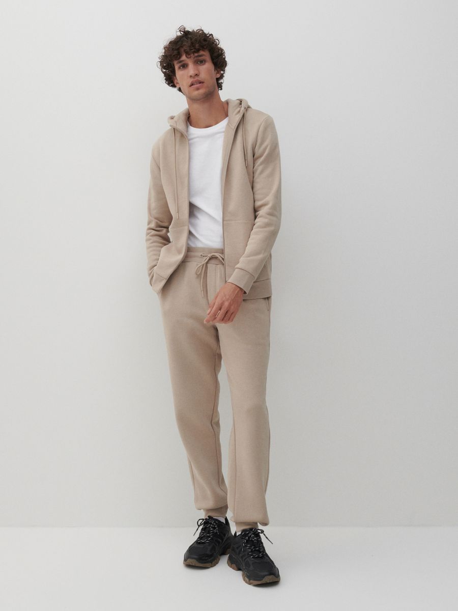 Zip up hoodie - beige - RESERVED - 3