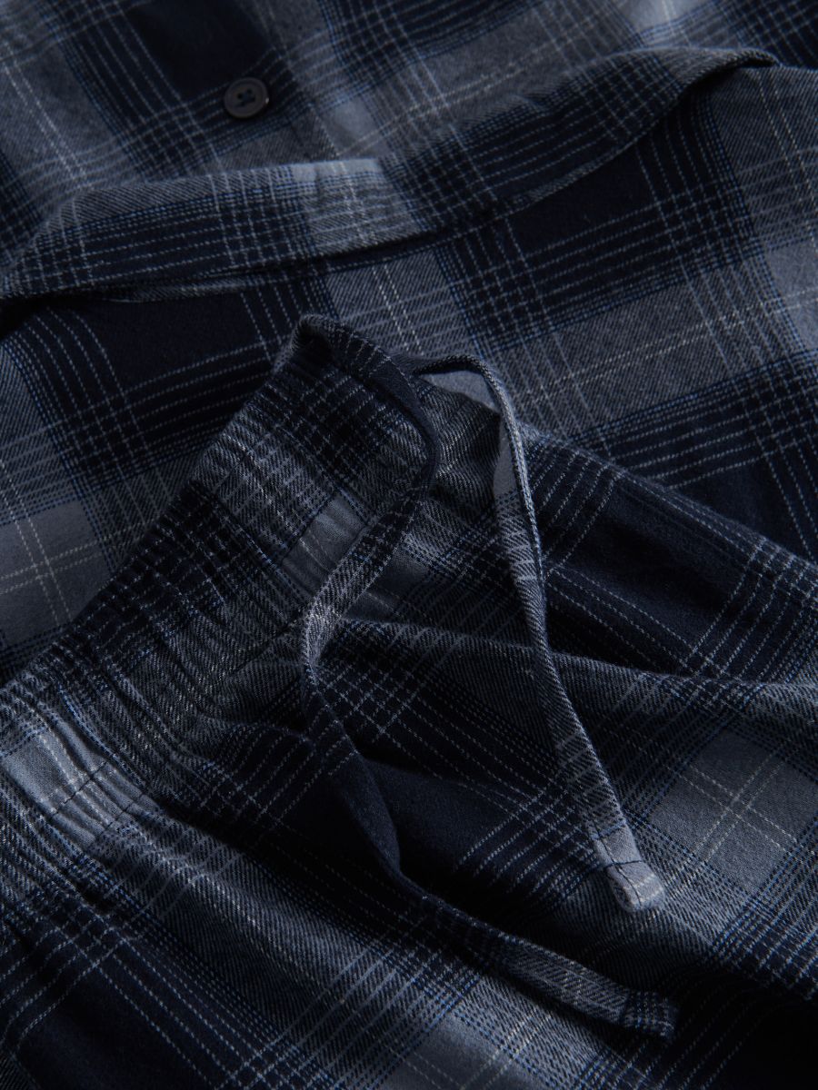 Two piece check pyjama set - blue - RESERVED - 5