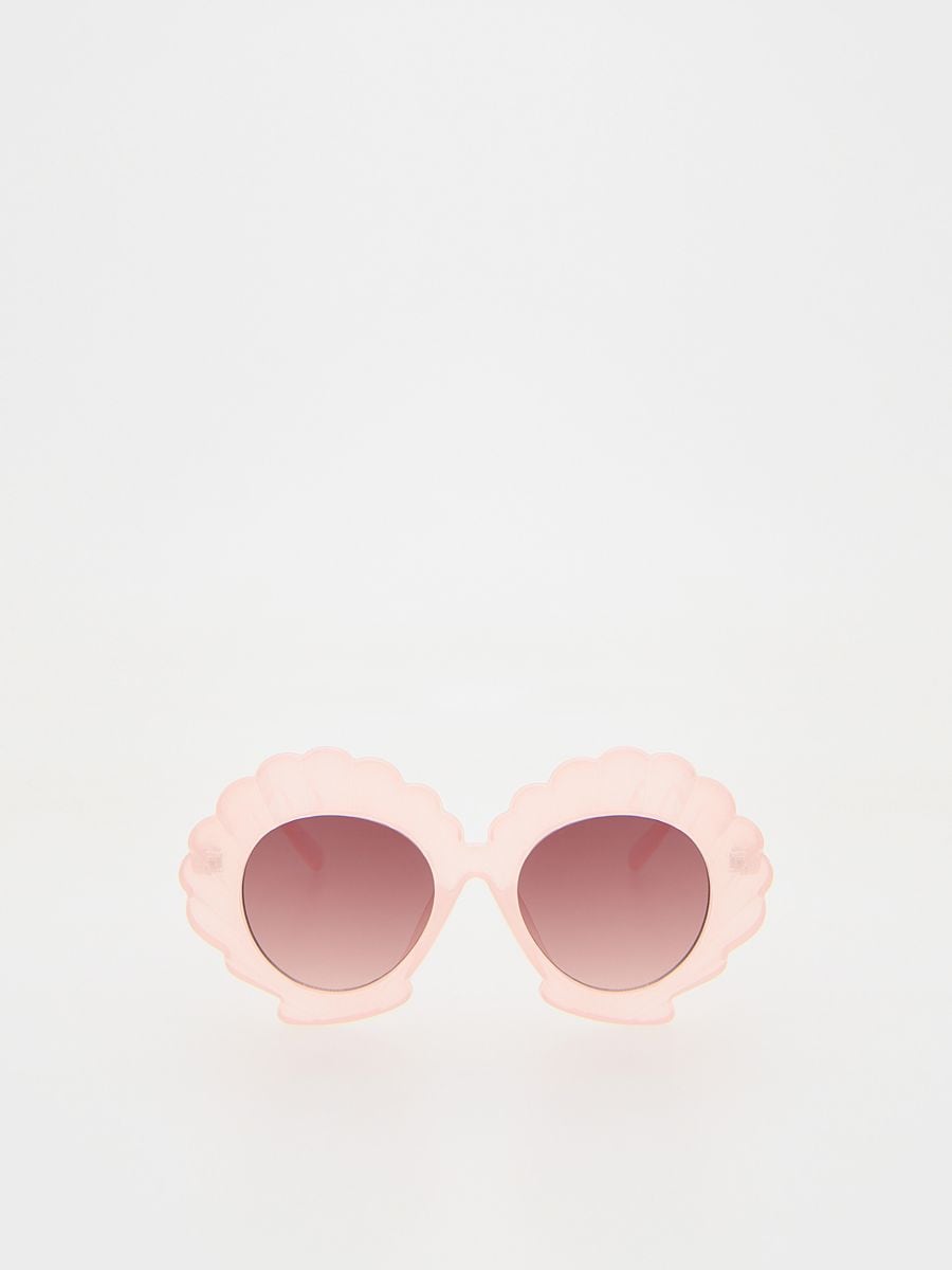 Shell-shaped frame sunglasses - pink - RESERVED - 2