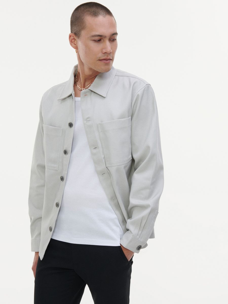 Cotton shacket - cream - RESERVED - 4