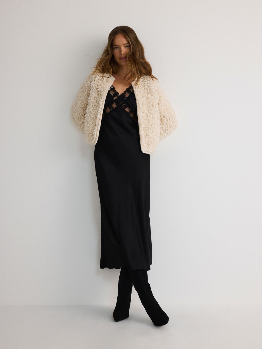 Fluffy jumper - nude - RESERVED - 2