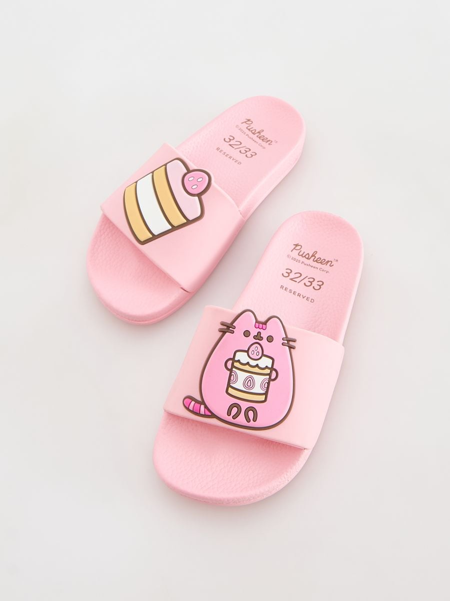 Pantofle Pusheen - pastelově růžová - RESERVED