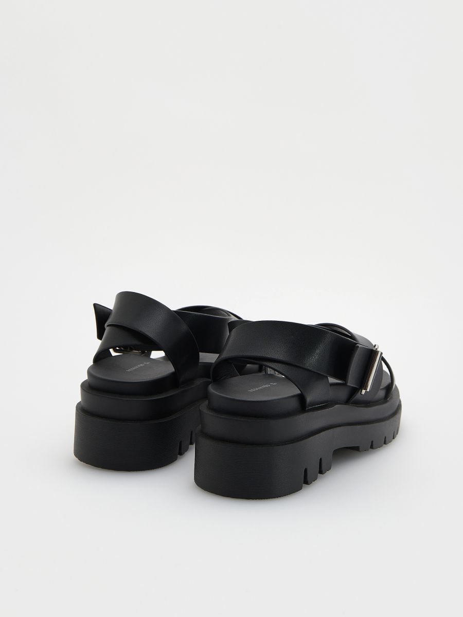 Sandals with buckle - black - RESERVED - 3