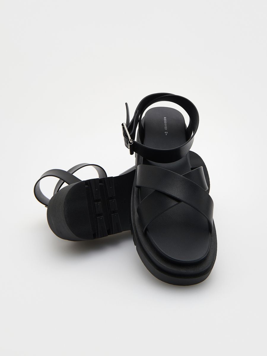 Sandals with buckle - black - RESERVED - 4