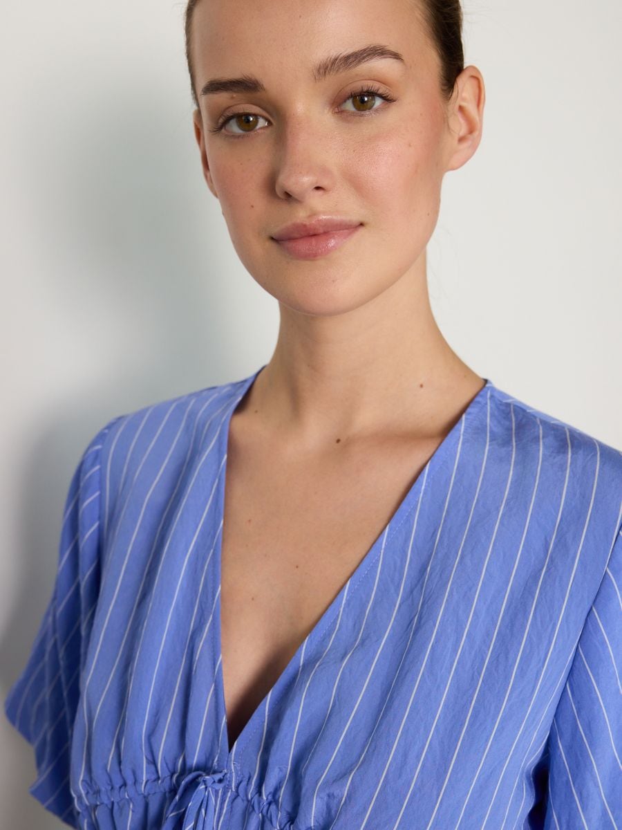 Stripe blouse - blue - RESERVED - 3