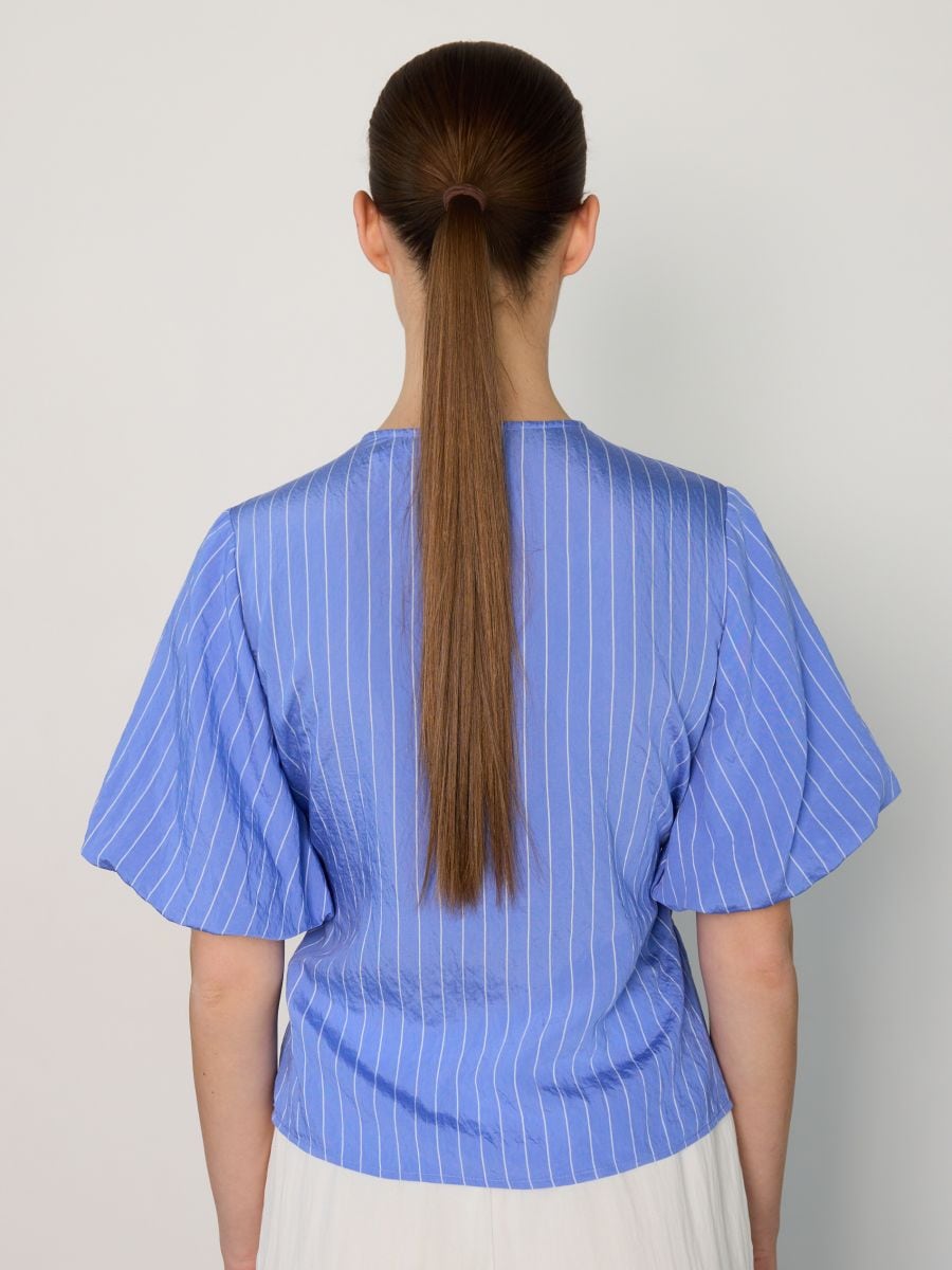 Stripe blouse - blue - RESERVED - 5