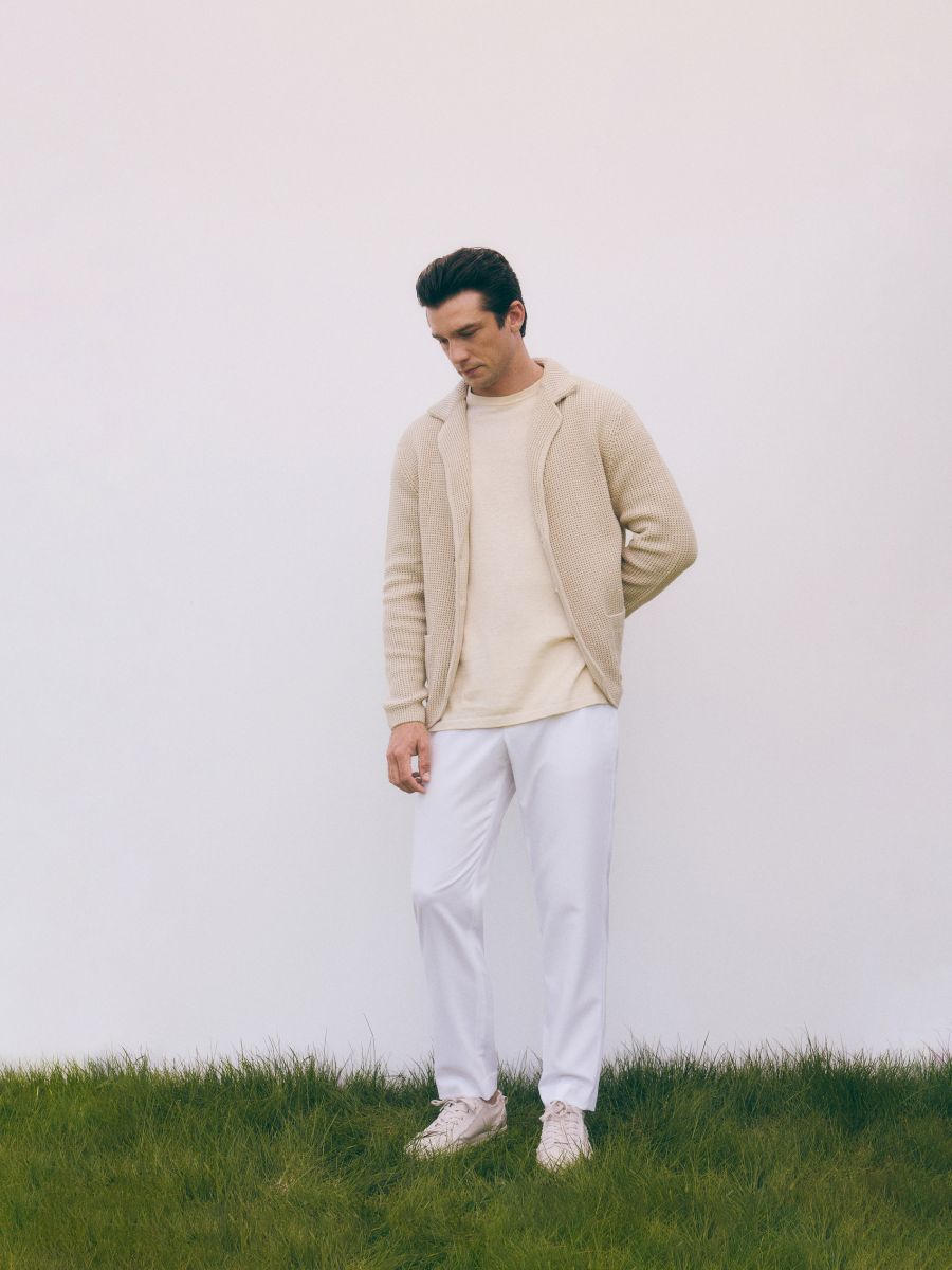 Jogger con allacciatura in vita - bianco - RESERVED - 5