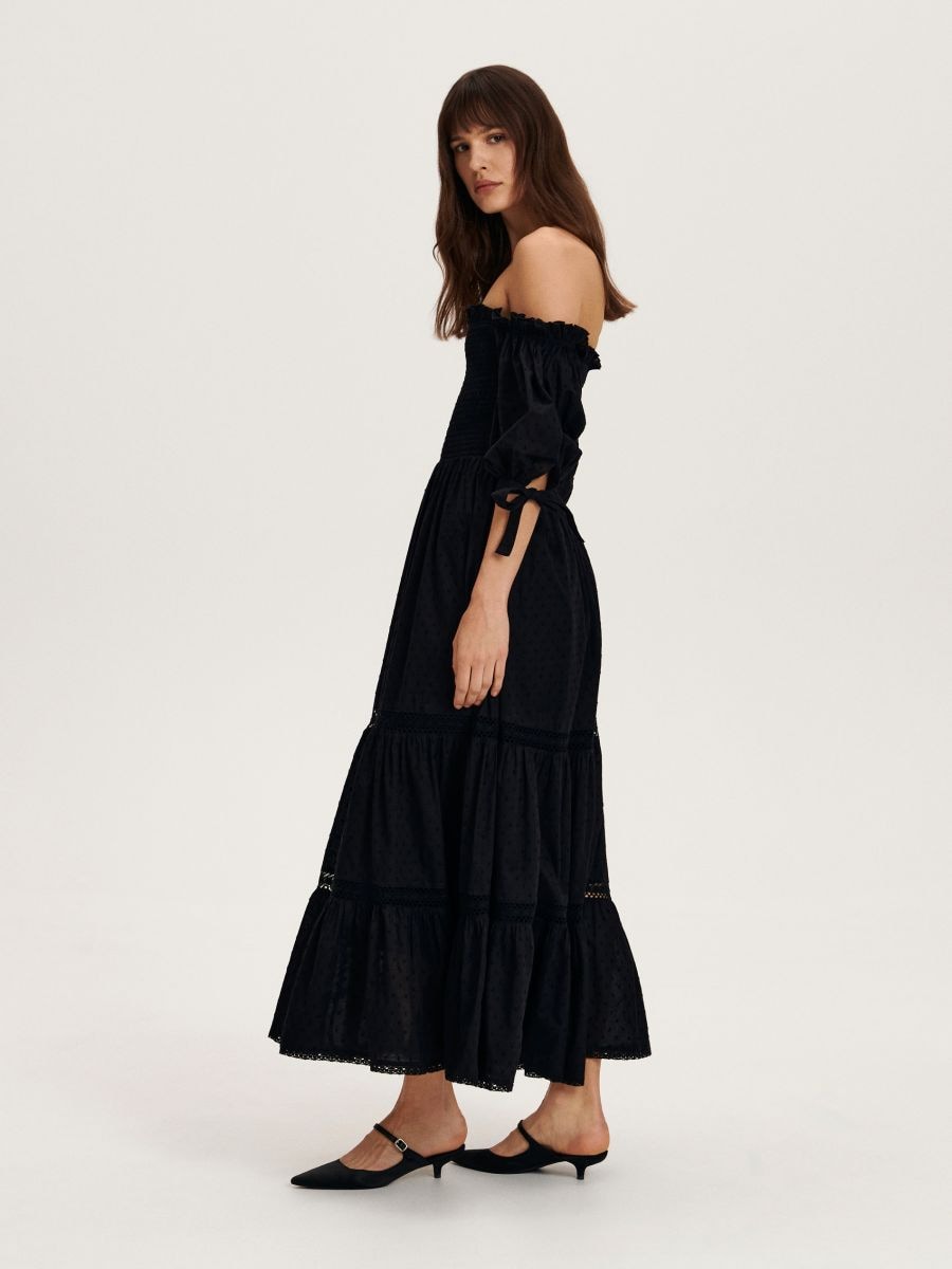 Haljina u boho stilu - crno - RESERVED - 3