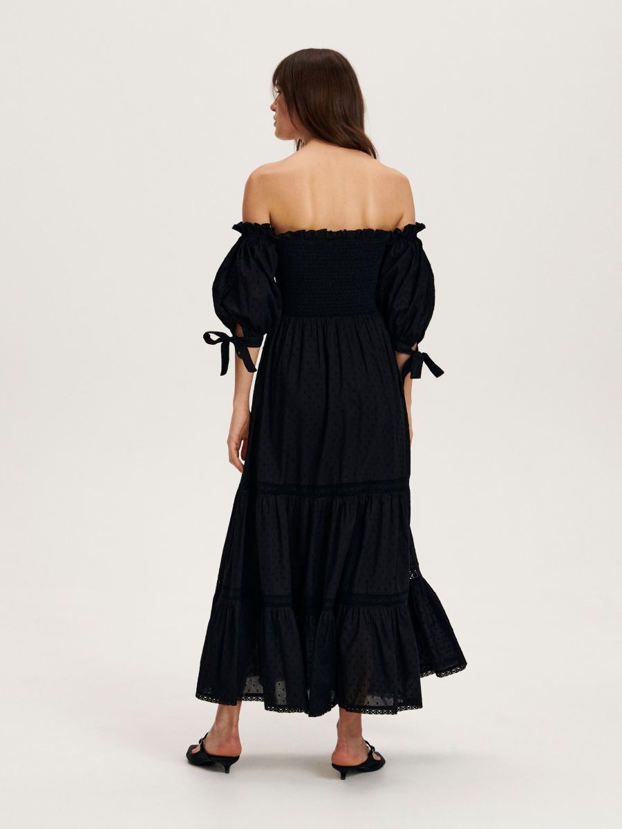 Haljina u boho stilu - crno - RESERVED - 4